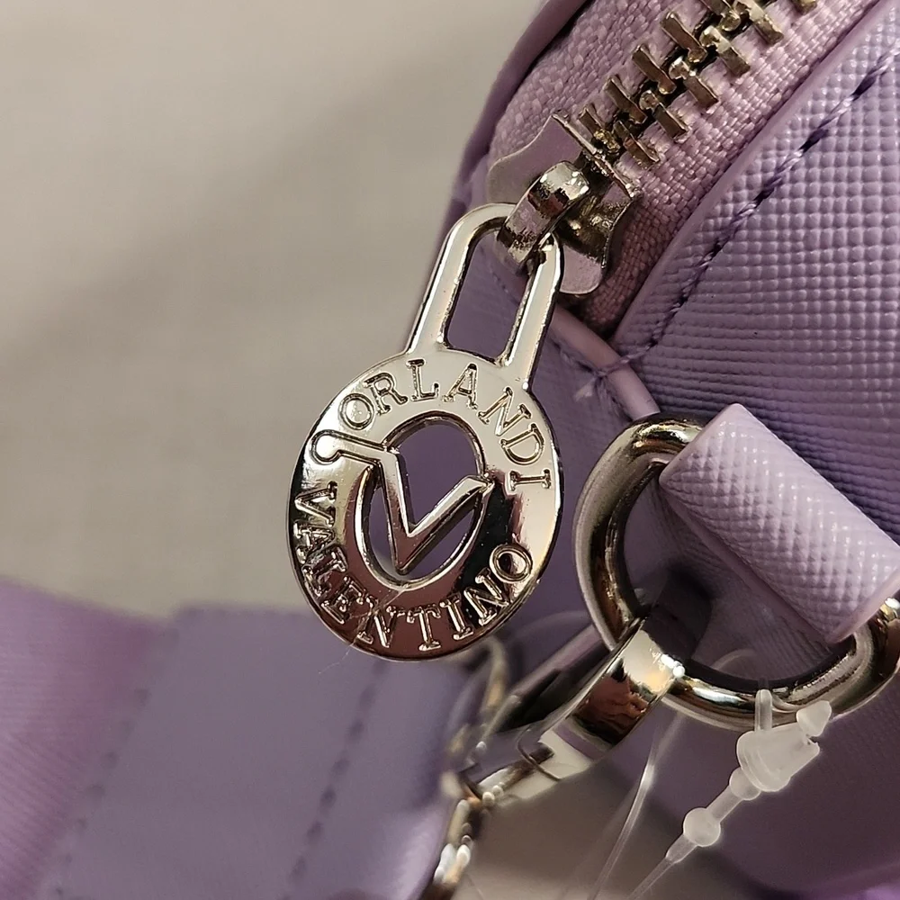 Valentino Orlandi Lavender Crossbody Bag & Coordinating Betsey Johnson Wallet